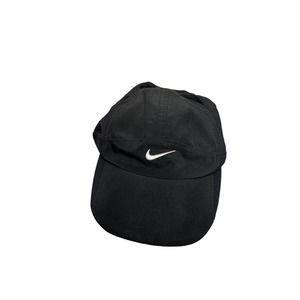 Nike Dri Fit Black Baseball Hat Adjustable Gym Workout Running Cap Womens